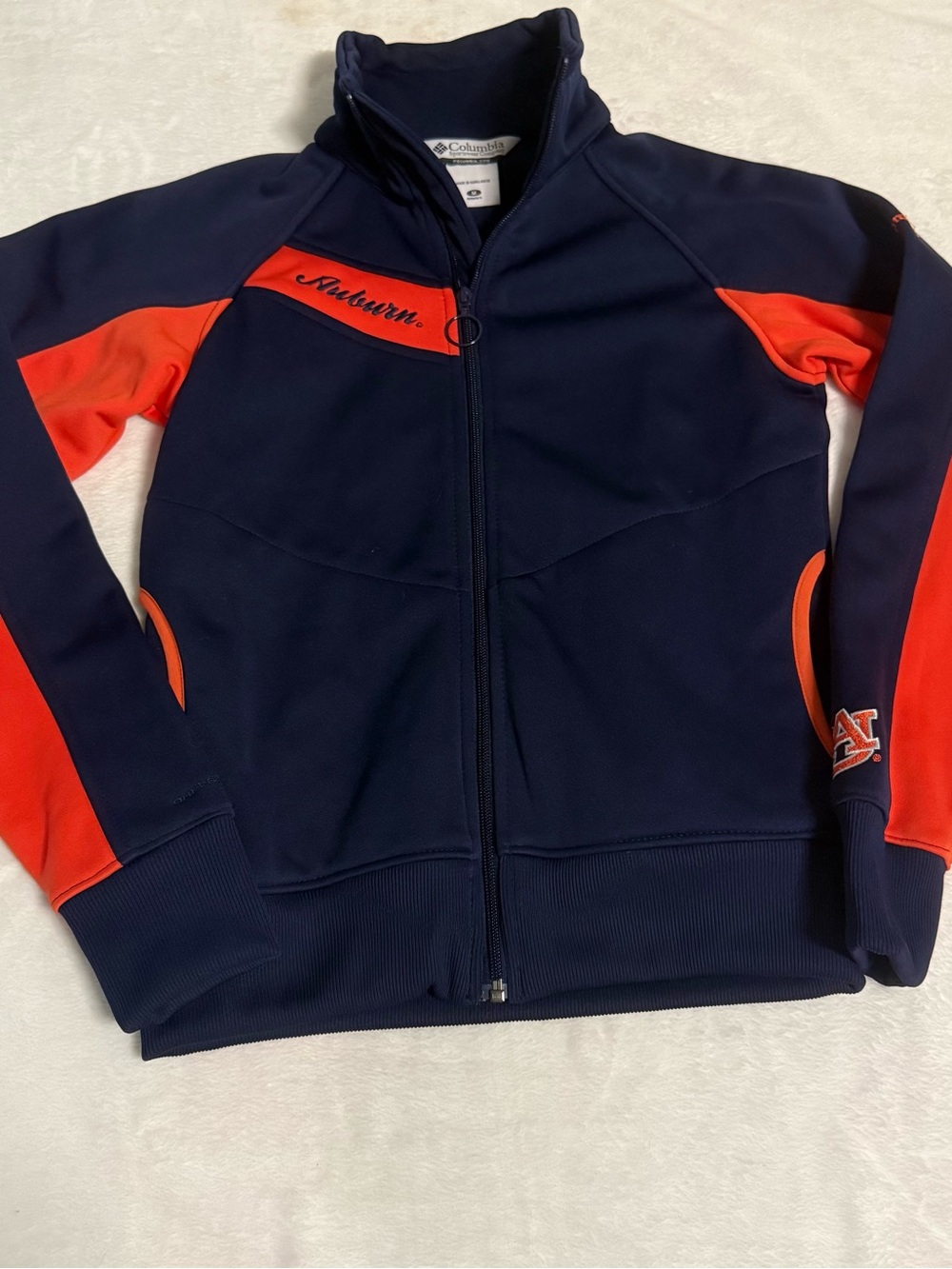 Columbia Auburn Tigers Women’s Medium Full Zip Jacket Softshell NCAA